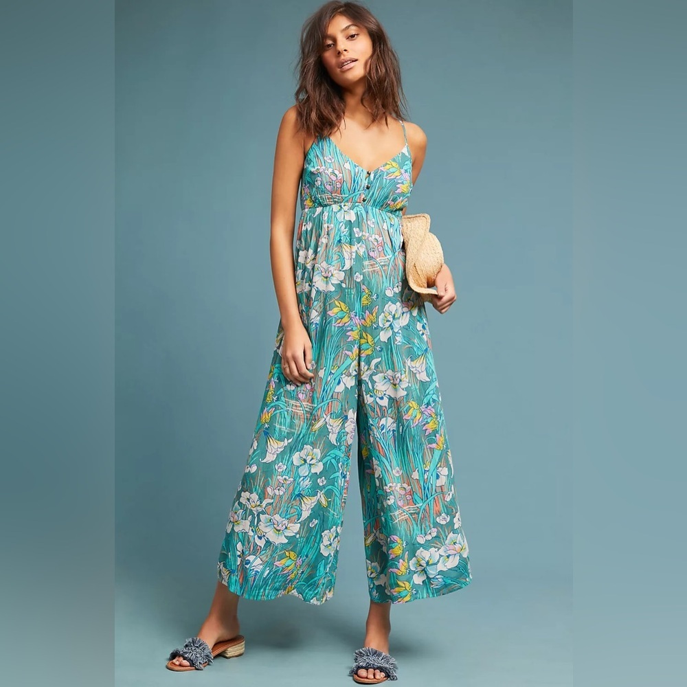 Anthropologie Akemi + Kin Baton Rouge Jumpsuit, Size M, NWT - Picture 3 of 16
